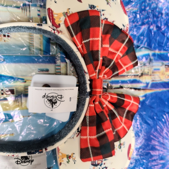 Disney Parks Holiday Lodge Snow Mickey Christmas Minnie Mouse Ears Headband 2021 - Picture 7 of 7